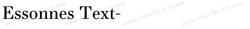 Essonnes Text字体转换